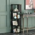thumbnail image 3 of ALISENED Tall Corner Shelf Bookcase Bookshelf, Wooden 4-Tier Book Shelves Display Cabinet,Tall Corner Storage Display Stand Shelf for Living Room,Bedroom,Bathroom, 3 of 9
