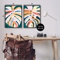 thumbnail image 4 of Stupell Industries Tropical Monstera Leaves Botanical & Floral Painting Black Framed Art Print Wall Art, 24 x 30, Set of 2, 4 of 10