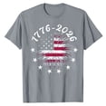 thumbnail image 4 of MuXiKeJi Clothes Womens 3/4 Sleeve Tops V Neck Patriotic – USA 250th Anniversary Shirt Lightweight American Flag Tee Summer Blouse, 4 of 4