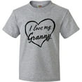 thumbnail image 3 of Inktastic I Love My Granny in Black Chalk Heart Youth T-Shirt, 3 of 5