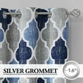 thumbnail image 2 of Cortinas Beauoop 100% opacas, 213 cm, azul y gris, 2 paneles, 2 of 6