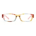thumbnail image 5 of Fancy Narrow Rectangle Spring Hinge Light Weight Plastic Reading Glasses Pink +2.5, 5 of 7