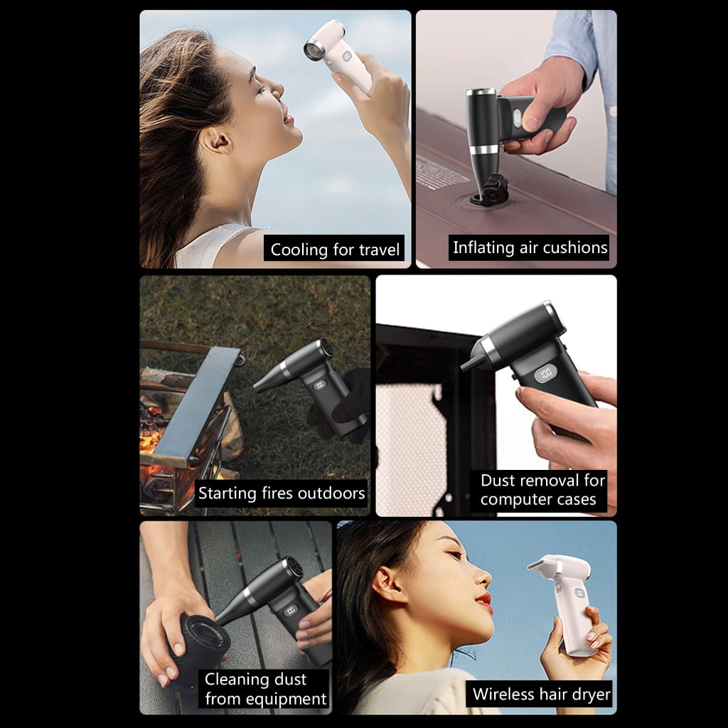 WINDLAND Handheld Blower For Home Office Electronics Dust Cleaning Use Jet Air Duster Air Blower For Car Detailing Handheld Laptop Keyboards Cleaning Tool