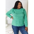 thumbnail image 5 of Double Take Ruffle Shoulder Long Sleeve T-Shirt, 5 of 10