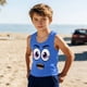 thumbnail image 2 of Niños Pequeños Camisola sin Mangas Gradiente Suave Impresión Moda Lindo Fondo para Niños 3-15 Años, 2 of 8