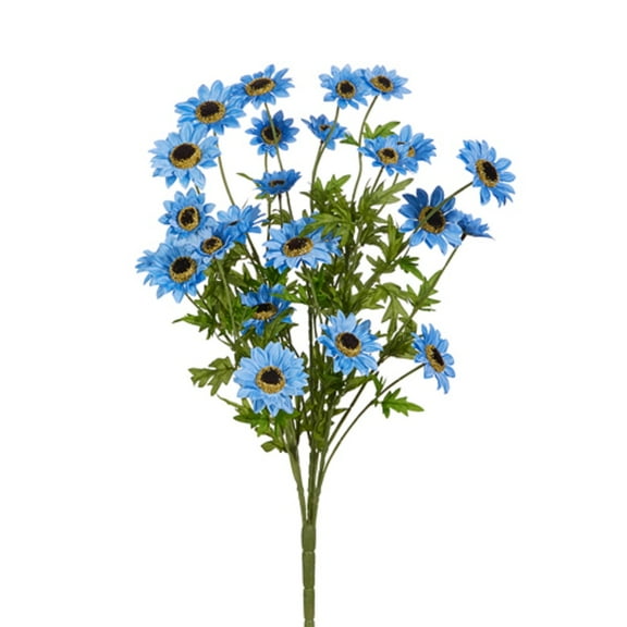 Raz Imports Black Eyed Susan Spray, Blue - 25" (F4502196)