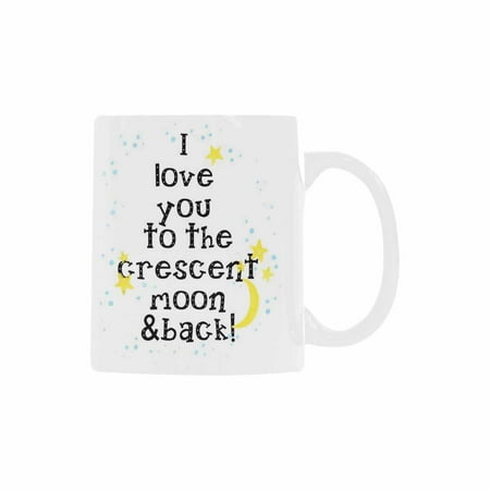 

SUNENAT Funny Inspirational and Sarcasm White Coffee Mugs 11 Fl Oz I Love You To The Mountains and Back Mug