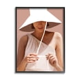 thumbnail image 2 of Stupell Industries Warm Summertime Portrait Woman White Sun Hat , 24 x 30, Design by Kamdon Kreations, 2 of 5