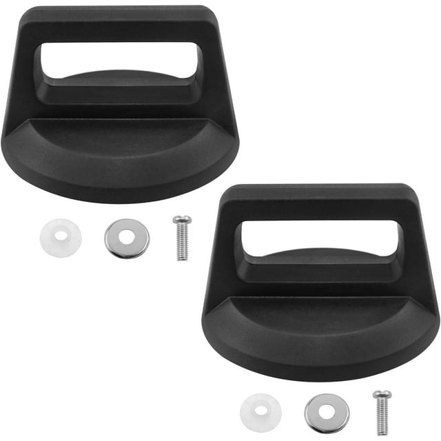 Crock Pot Lid Universal Pot Lid Lid Handle Replacement with Screws Black Bottom Diameter 78mm/3.07inch for Replacing Kitchen Cookware Pot Handles 2PCS