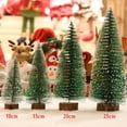 thumbnail image 2 of Desktop Mini Christmas Tree Set of 4 - Miniature Pine Trees with Snow Coverage and Wooden Base for Xmas Tabletop Decor, 2 of 7