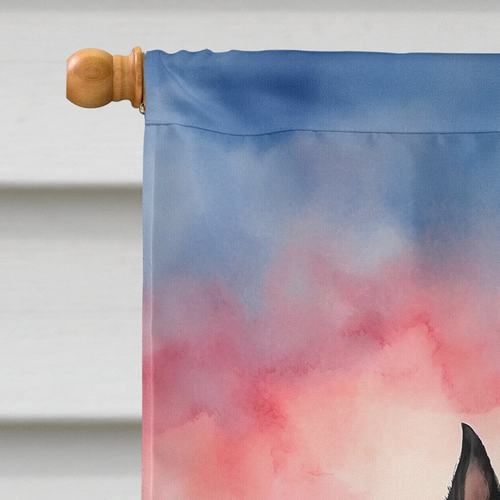 Scottish Terrier Two Hearts House Flag 28 in x 40 in