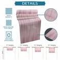 thumbnail image 6 of Pink Table Runner - 108 Inch Long Modern Abstract Art Ombre Striped Cotton and Linen Blended Dress Scarves Farmhouse Table Runner for Kitchen Dining, Coffee Table, 13" x 108", 6 of 8