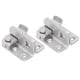thumbnail image 4 of Cerradura De Perno, Perno De Puerta Sin Perforaciones, 2 Juegos De Pernos De Puerta Manuales Fuertes Anticorrosión, Duradero Para Puertas De Armarios, Cercas De Madera, Graneros, 4 of 8