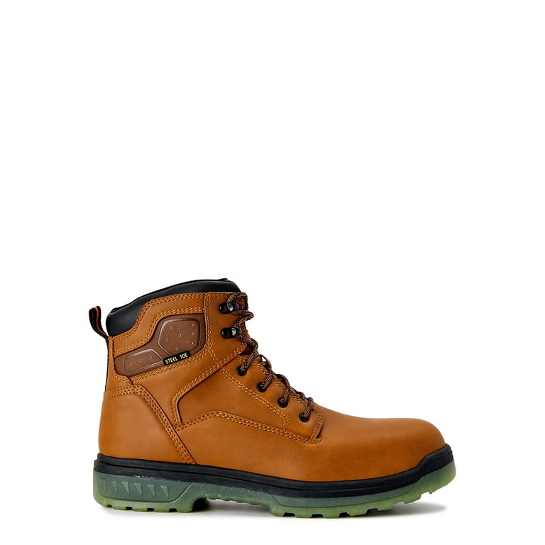 Tan work boots best sale walmart