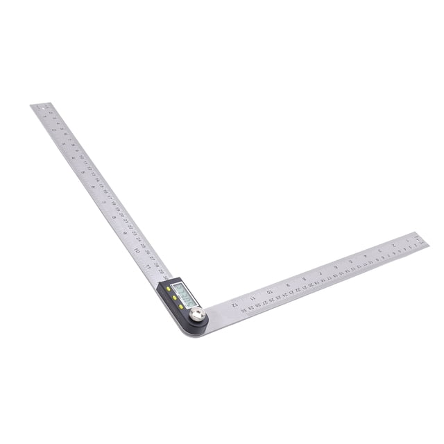 Digital Protractor Angle Gauge, Compact And Portable Large Lcd Screen Ruler Angle Measure Tool 0-300Mm for Construction or Diy for Woodworking for Carpenter