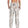 thumbnail image 3 of Xecao Rabbit In Space Men's Straight Lounge Pajama Pants: The Ultimate in Comfortable Sleepwear, 3 of 9