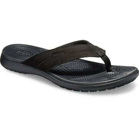 crocs men cruz flop flip santa leather