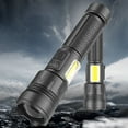 thumbnail image 4 of WQQZJJ Outdoor Lights Nine Lights In One Brightest Outdoor Flashlight 1200 Lumens LED Flashlight 30W LED Light Rechargeable Powerful Torch Long Throw Up To 1000 Meters, 4 of 9