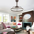 thumbnail image 4 of Chords Attic 24" Smart Dimmable LED Ceiling Fan With Light, Remote, APP Control, Adjustable Color Temperature, 6-Speed Reversible, For Living Room, Bedroom, 4 of 11