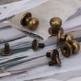 thumbnail image 4 of Leather Fasteners,20 Sets Copper Round Stud Screw Nail Rivets Leather Craft Rivets Advanced Technology, 4 of 10