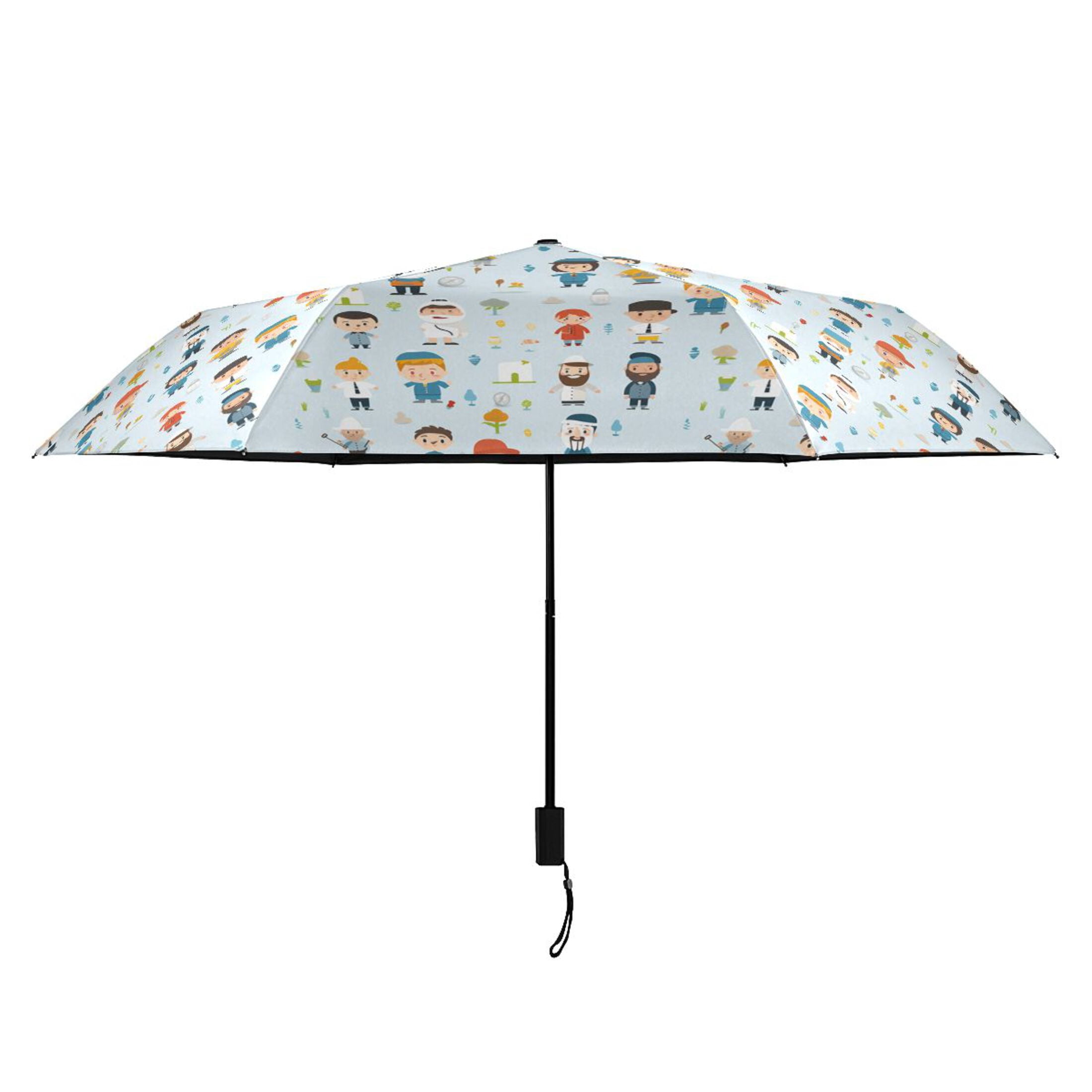 Various Character and Flower Compact Sun Umbrella Windproof Travel Umbrellas for Rain Strong Portable UV Protection