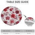 thumbnail image 6 of Pioneer Flower Floral Print Pattern Round Fitted Tablecloth with Elastic Edge,Dining Table Cover Waterproof,Outdoor Round Tablecloth for Camping,Dining,Indoor and Outdoor, 6 of 7
