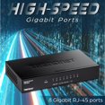 thumbnail image 3 of Conmutador de escritorio TRENDnet TEG-S83 de 8 puertos Gigabit RJ-45 negro, 3 of 9