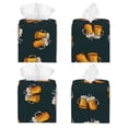 thumbnail image 2 of Kdxio Beer Leather Tissue Box Cover Square Holder Decorative for Bathroom,Home Office Decor, 2 of 7