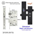 thumbnail image 2 of Door Lock, Electronic Door Lock With Tuya APP Remotely / Biometric Fingerprint /Smart Card / Password /Key ,Easy to Install, 2 of 7