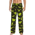 thumbnail image 2 of Kdxio Cute Cartoon Dinosaurs Print Men's Sleep Pajama Pant Lounge Pants with Pockets, 2 of 8