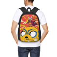 thumbnail image 6 of Adventure Time Backpack For College, Large Capacity Book Bag, Durable Laptop Backpack, 16.5x12.5x5.5 Inch, 6 of 9