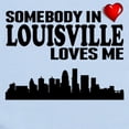 thumbnail image 2 of CafePress - Somebody In Louisville Loves Me Body Suit - Baby Light Bodysuit, Size Newborn - 24 Months, 2 of 4