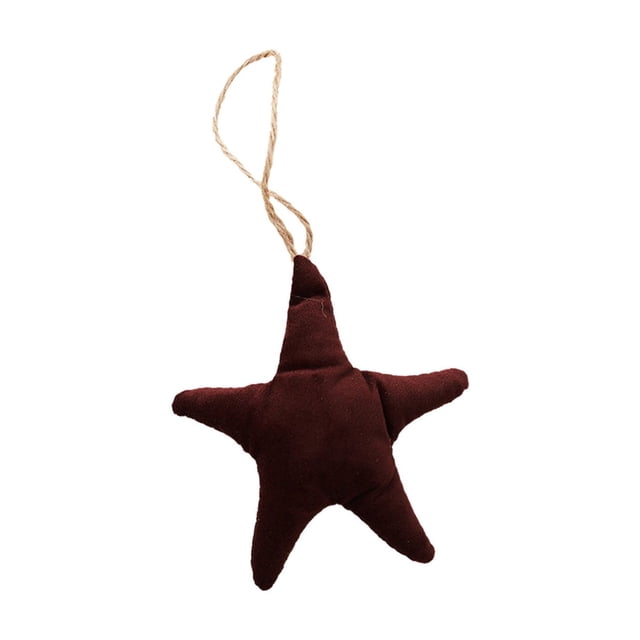 Colgante de árbol de Navidad coreano de peluche rojo oscuro con adornos, paquete de materiales para manualidades, decoraciones navideñas