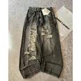 thumbnail image 4 of Women's High-Waisted Printed Baggy Wide Leg Trousers Loose Fit Non-Stretch, 4 of 10