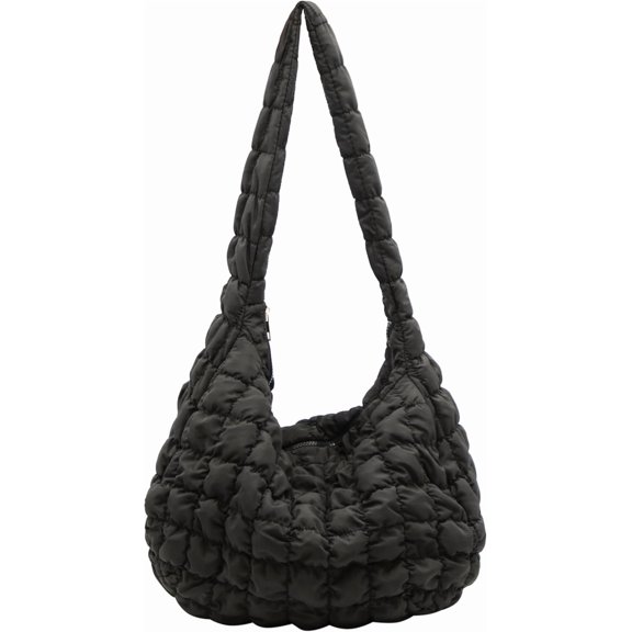 CAILDANL Crossbody Bag for Women,Nylon Purses and Handbags Hobo Bags for Women(Mysterious Black)
