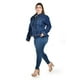 thumbnail image 2 of Chamarra de mezclilla con olanes Roman Fashion /Tallas Extras, 165 (Azul dark) azul oscuro 38, 2 of 6