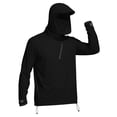 thumbnail image 5 of UV Protection Shirts for Men High Neck Long Sleeve Pullover Top UPF 50+ Lightweight Breathable Shirt with Built In Face Cover, 5 of 5
