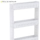 thumbnail image 2 of carrito organizador con ruedas de 4 niveles blanco, 2 of 6