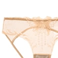 thumbnail image 3 of Gibobby Bragas elásticas para mujer Encaje mujer Sexy Encaje transpirable Ahueca hacia fuera y las nalgas Bragas breves puras（Amarillo，Talla única), 3 of 4