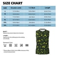 thumbnail image 6 of Bixox Men's Green Branch Olive Printed Shirt Sleeveless Fitness Tank Top-Medium, 6 of 7