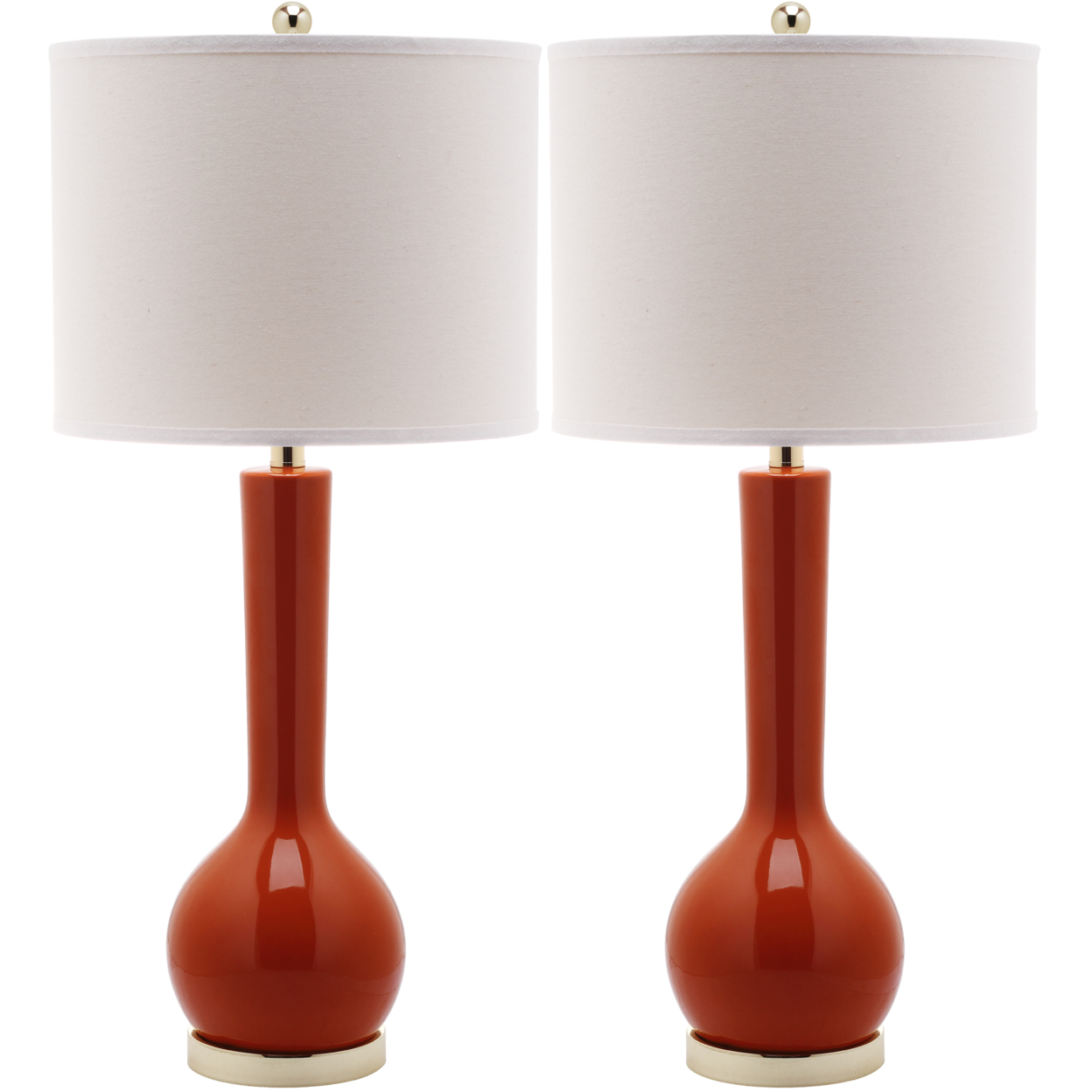 SAFAVIEH Mae Long Neck Table Lamp (Set of 2) | Orange | - image 2 of 4