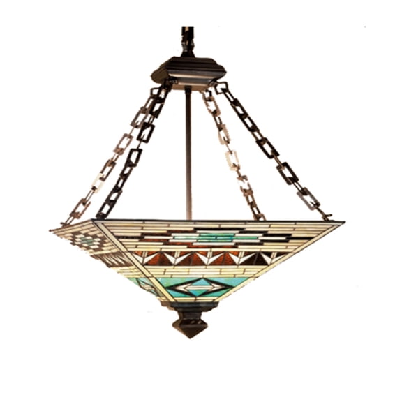 Meyda Tiffany 47596 4 Light 17" Wide Pendant - Tiffany Glass