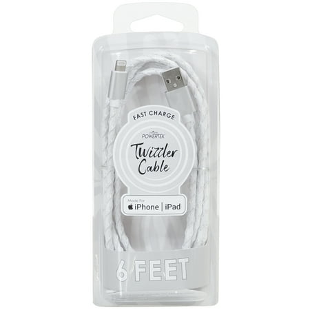 Powetrek Lightning Twizzler Cable White
