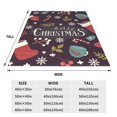 thumbnail image 5 of Bingfone Merry Christmas Print Flannel Fleece Blanket Throw Blanket For Bed,Sofa,Couch,Travel,Camping(80"X60"), 5 of 9