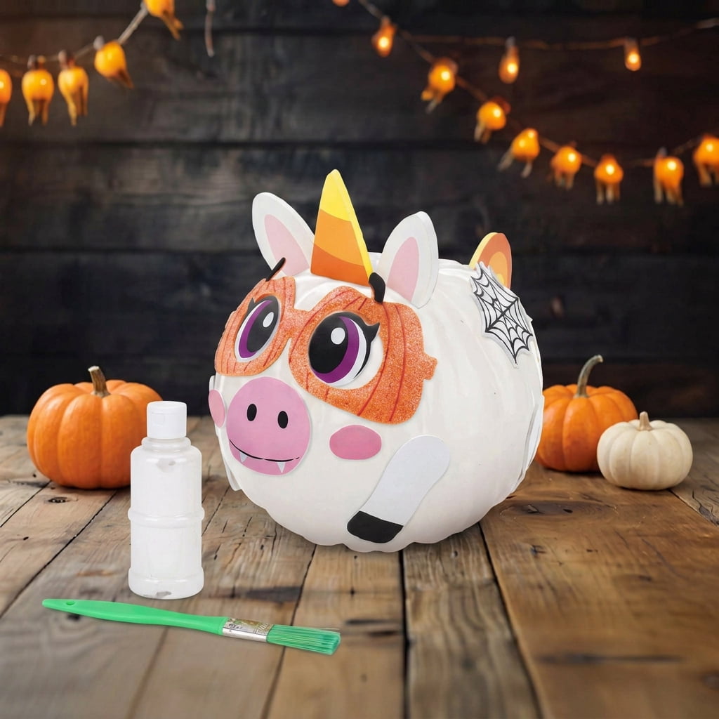 Unicorn Pumpkin Decorating Kit, Multicolor, Halloween by Way To Celebrate