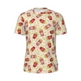 thumbnail image 5 of Wukai Cartoon Popcorn Print Men's Short-Sleeved Mesh T-Shirt,Quick-Dry Short Sleeve Workout T-Shirt-3X-Large, 5 of 8