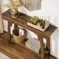 thumbnail image 5 of Tribesigns Console Table with Storage, 2-Tier Wood Entryway Table with Shelf, Farmhouse Narrow Sofa Table Behind Couch for Foyer, Hallway, Living Room, Rustic Brown, 5 of 7
