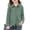 Mint Green, variant on bbyeadc Dress Shirts for Girls Solid Button Down with Pocket Collared Neck Top Comfy Cap Sleeve Fitted Casual Clothes,Army Green(110)