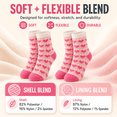 thumbnail image 4 of Muk Luks Kids Cozy, Yarn Lining, Whisper Soft, Lightweight Breathable Socks, Sizes Medium-Large, 4 of 8
