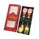 thumbnail image 3 of Juego de tenedores y cucharas navideñas de acero inoxidable, tenedores y cucharas de postre, cucharillas de té, juego de cubiertos, kits de cubiertos 2D, 3 of 8